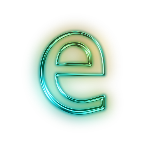Letter e PNG Transparante Afbeelding