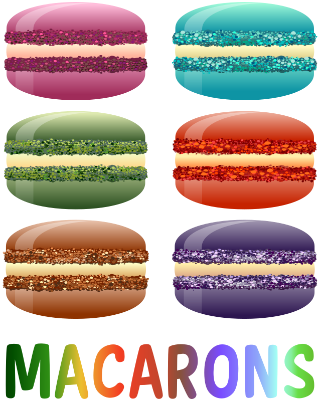 Macaron прозрачный фон PNG