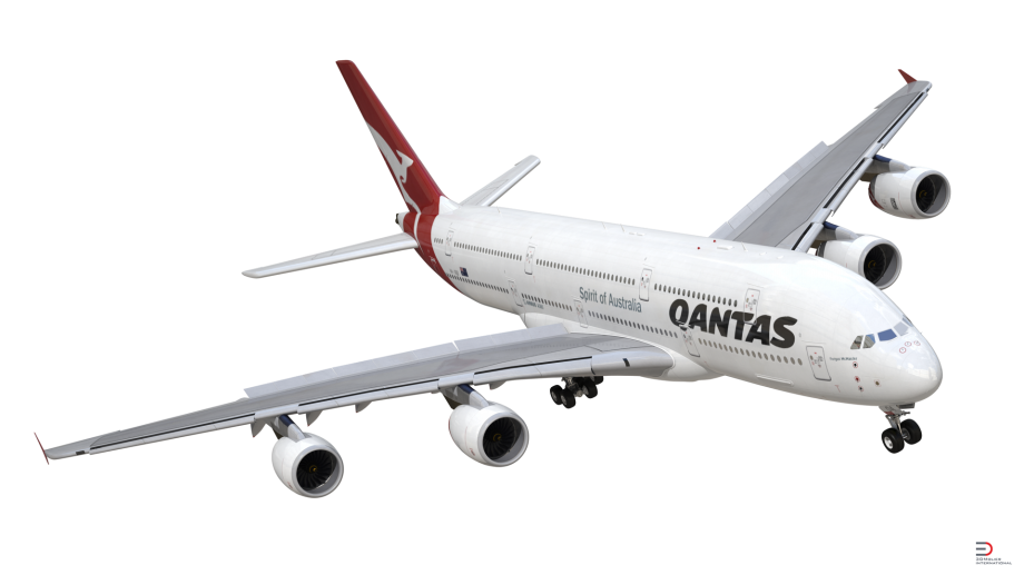 Qantas Plane PNG Image