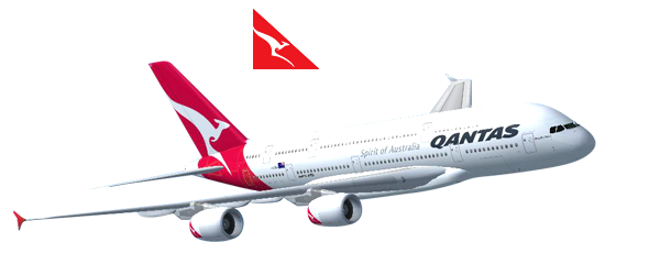 Самолет Qantas прозрачные изображения
