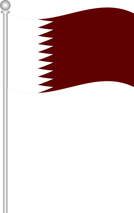 Qatar-Flagge-transparentes Bild