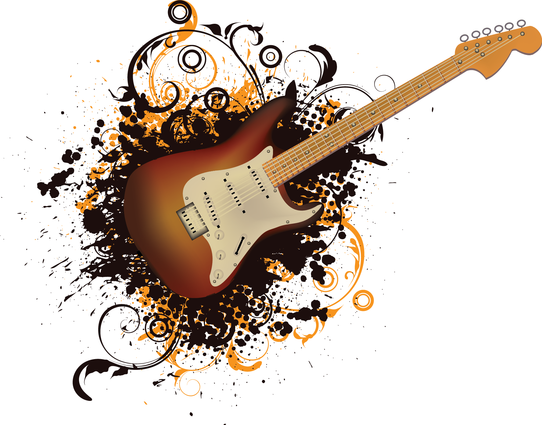 Rock guitar PNG télécharger limage