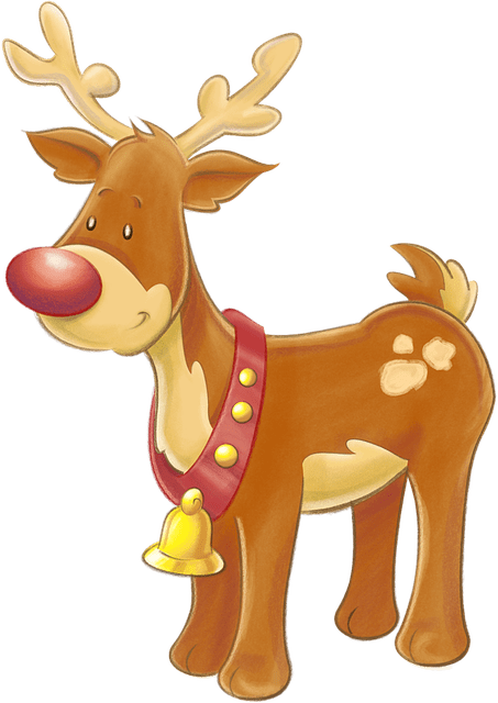 Rudolph limmagine Trasparente della renna del naso rosso