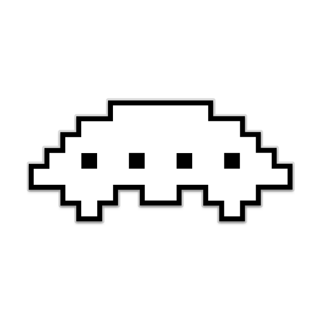 Space Invaders Alien PNG Image with Transparent Background