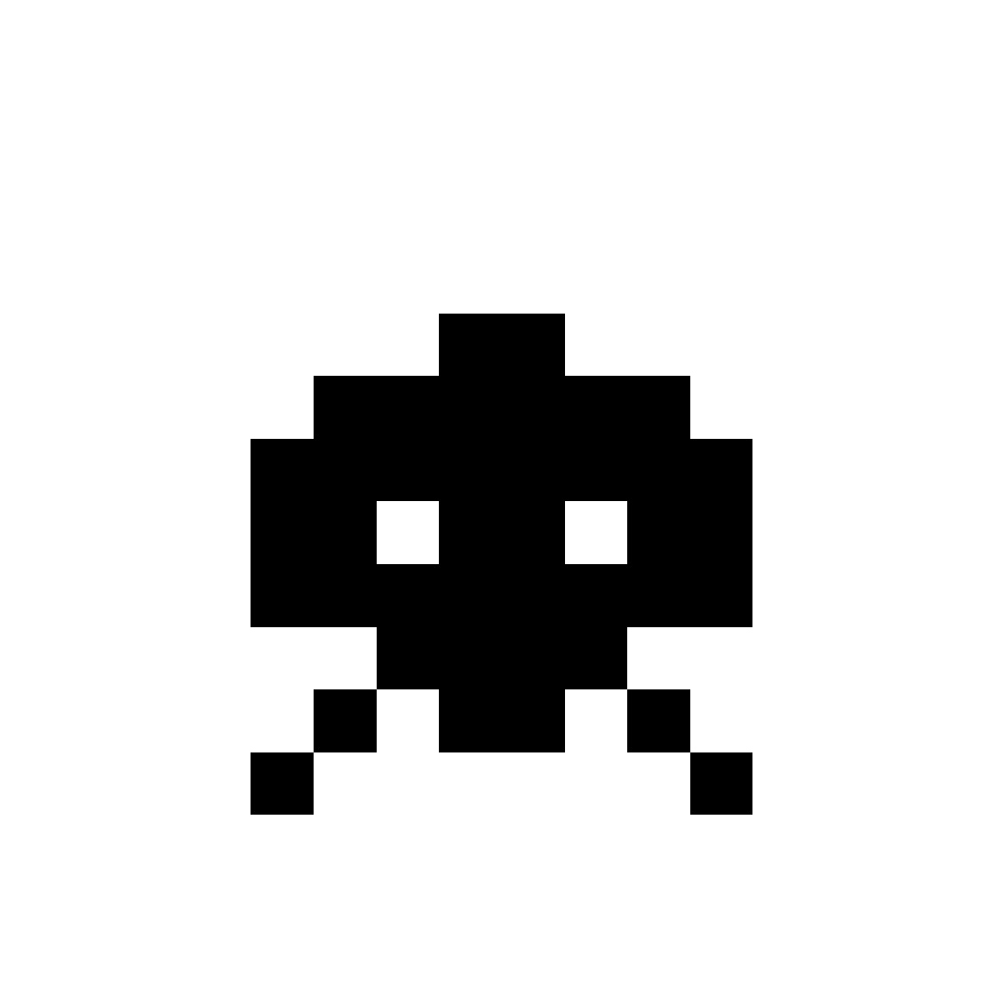 Space Invaders Alien PNG Transparent Image