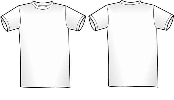 T-Shirt Template PNG Download Image