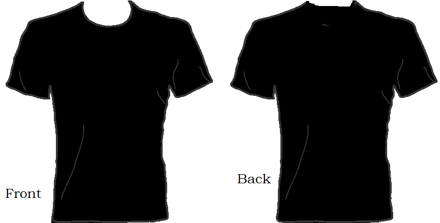 T-Shirt Template PNG Gambar
