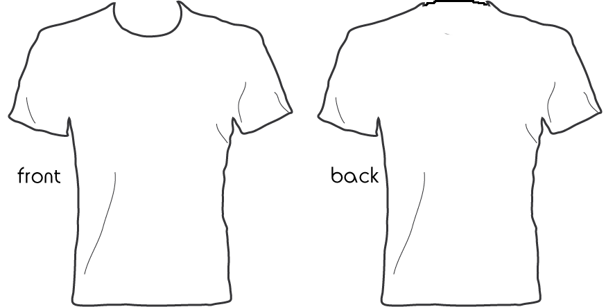 T-shirt modèle PNG image