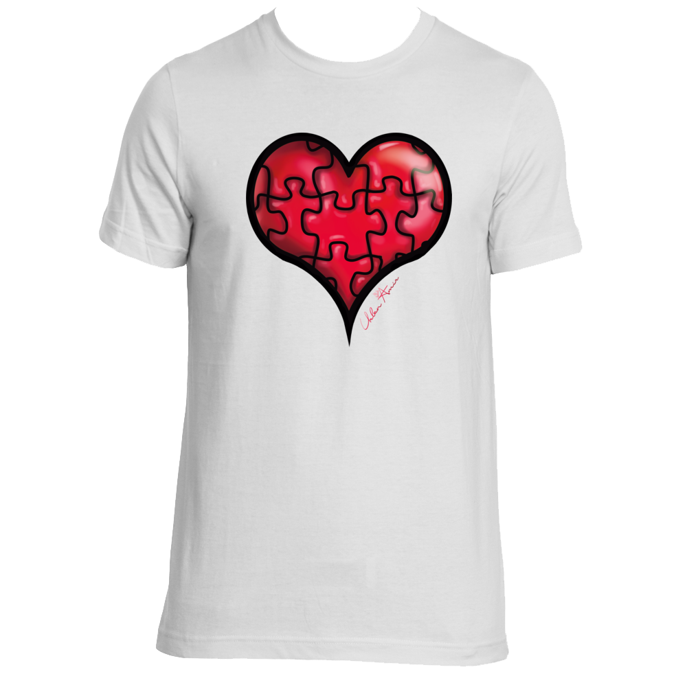 T-shirt com um fundo da imagem do PNG do coração