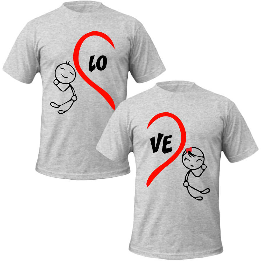 T-shirt com uma imagem do PNG do coração