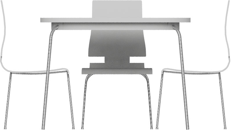 Tisch mit Stühlen PNG Foto