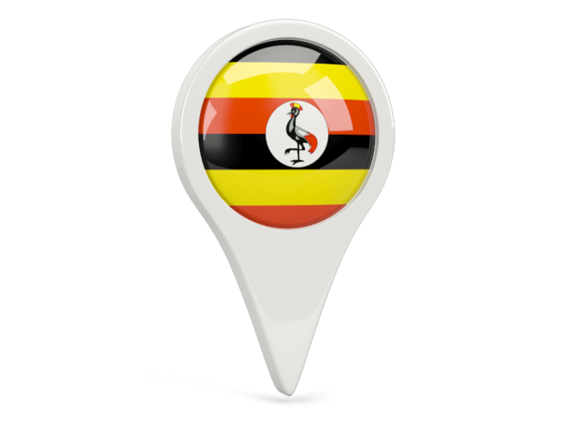 우간다 국기 투명 이미지