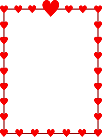 Valentines Day Border PNG High-Quality Image