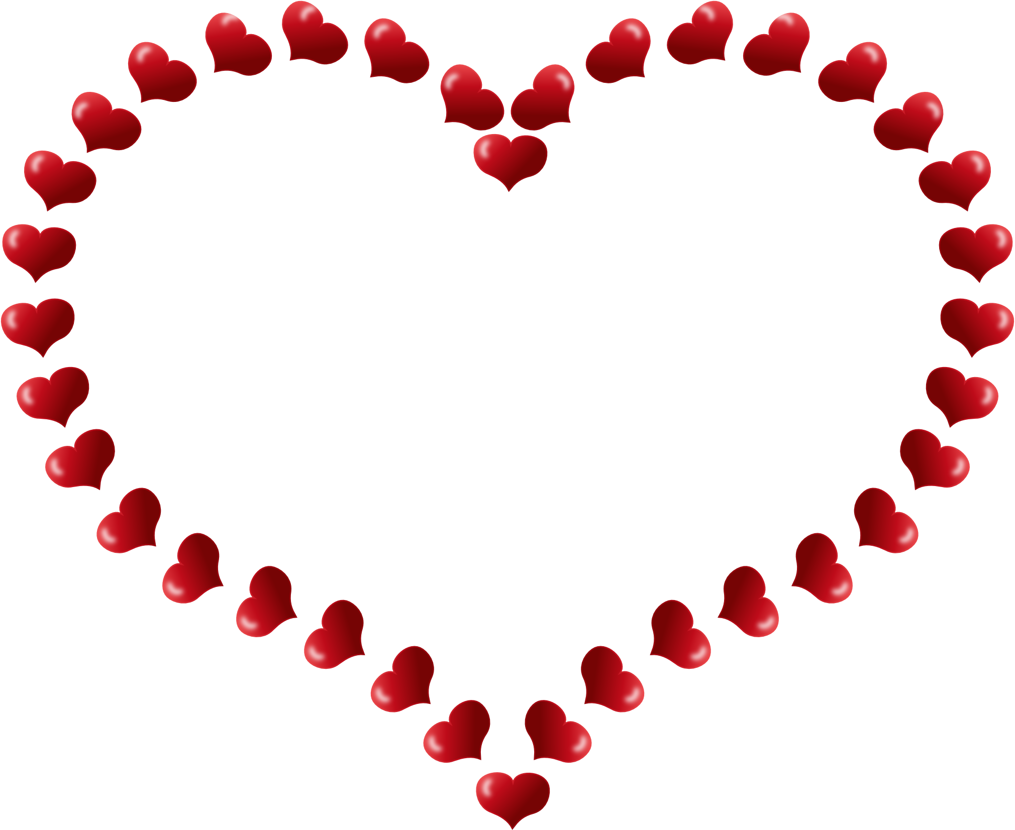 Valentines Day Heart Frame PNG High-Quality Image