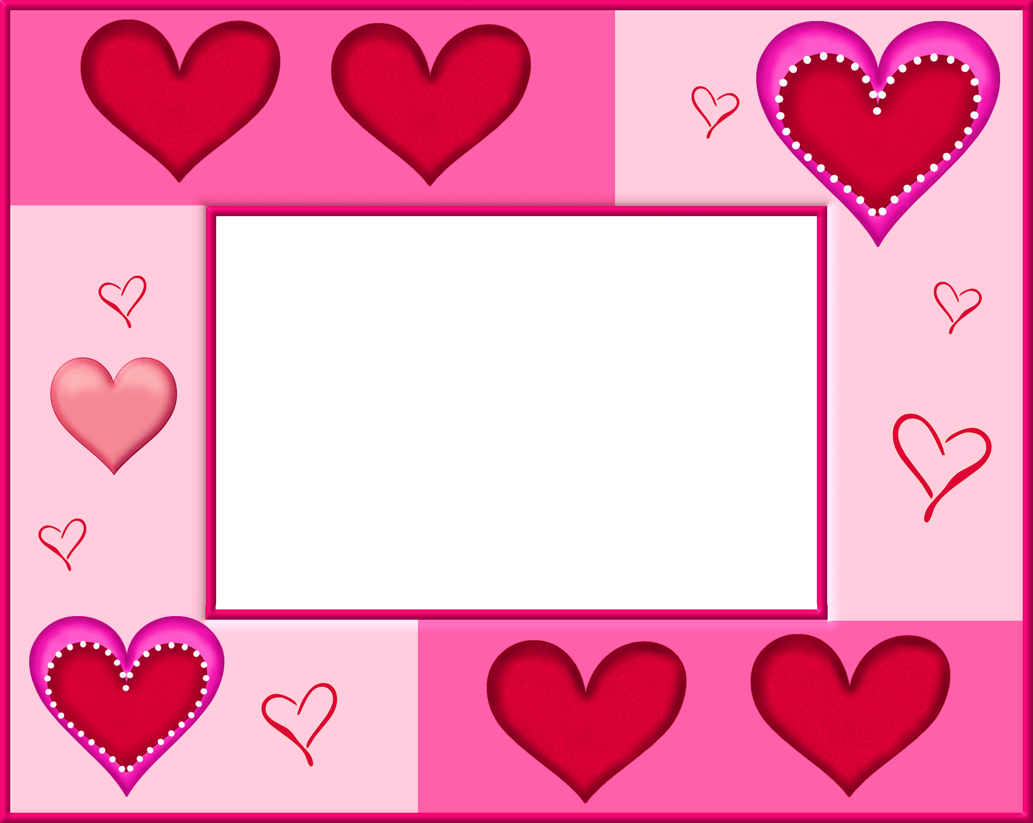 Valentines Day Heart Frame PNG Image