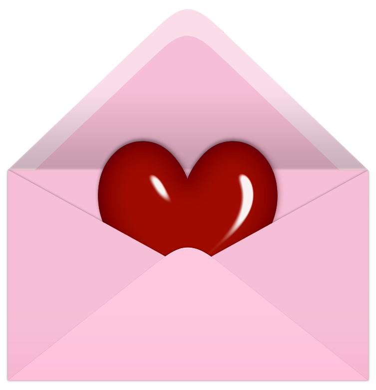 Valentines Day Letter PNG Image