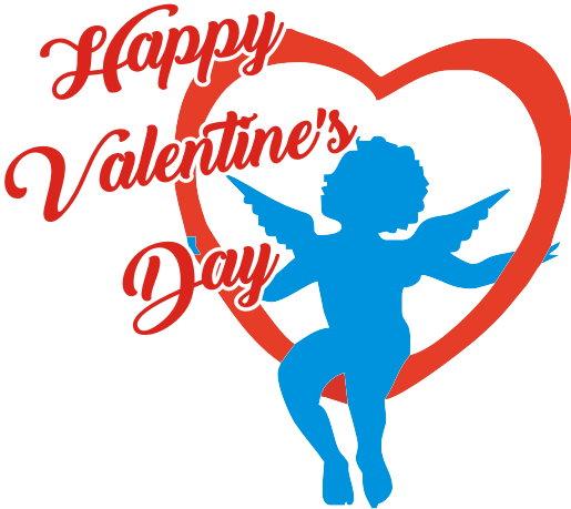 Día de San Valentín logo PNG photo