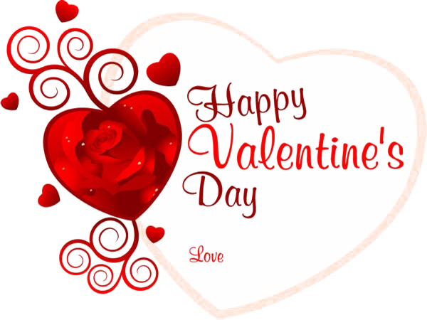Valentines Day PNG Gambar Transparan