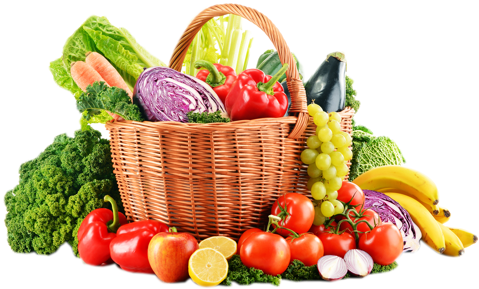 Fondo de imagen PNG de comida vegetal