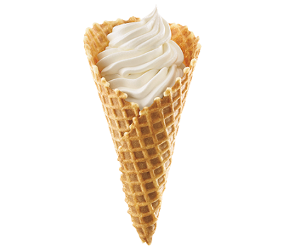 Immagine del cono del cono del waffle con fondo Trasparente