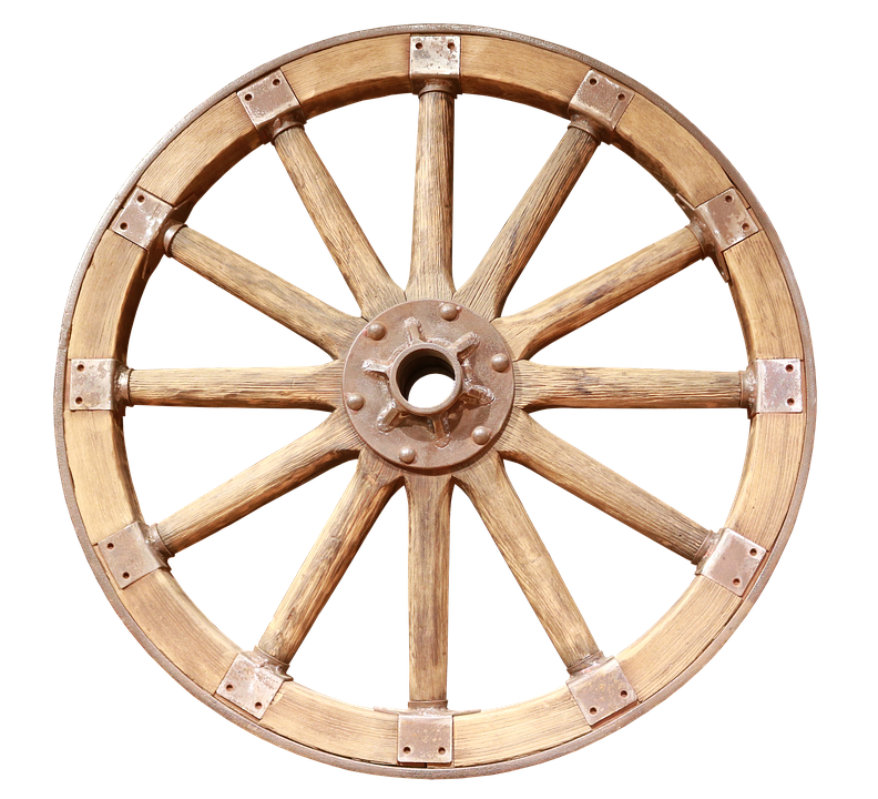 Image PNG de roue wagon avec fond Transparent