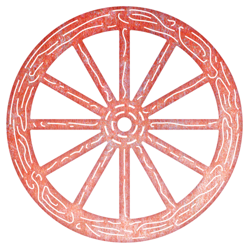 Roda de vagão Imagem transparente