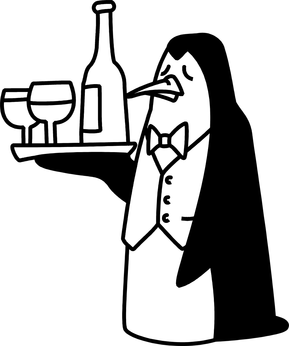 Waiter Serving PNG Download Image