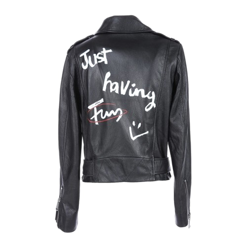 Women Leather Jacket PNG High-Quality Image