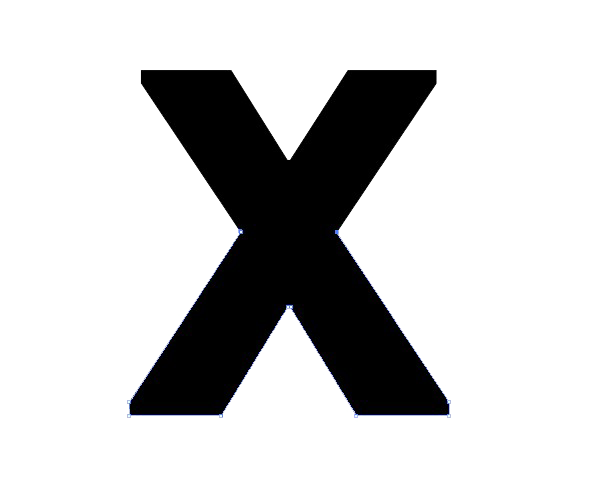 Immagine PNG a forma di x