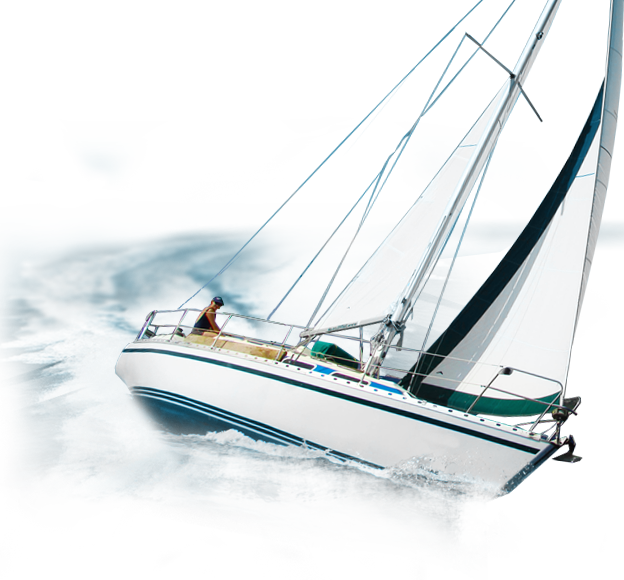 Yacht navegando gratis PNG imagen