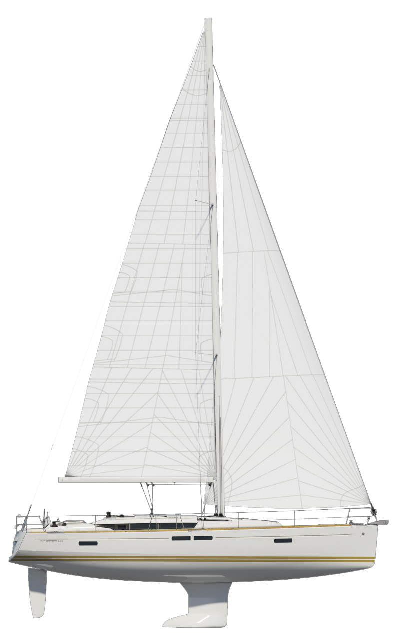 Yacht navegando imagen Transparente