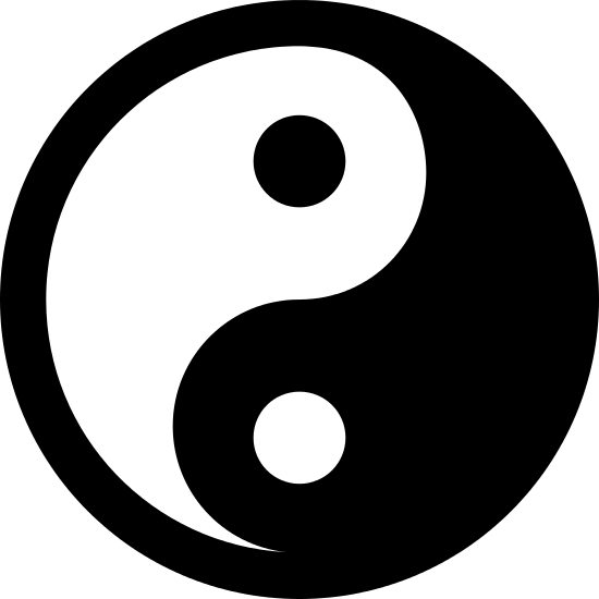 Gambar yin dan yang PNG