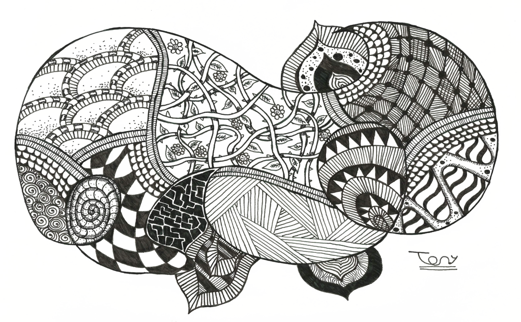 Zentangle PNG Picture