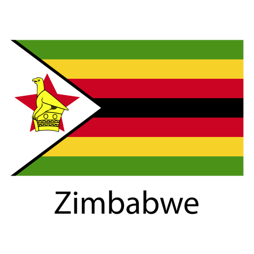 Simbabwe-Flagge-PNG-Bildhintergrund