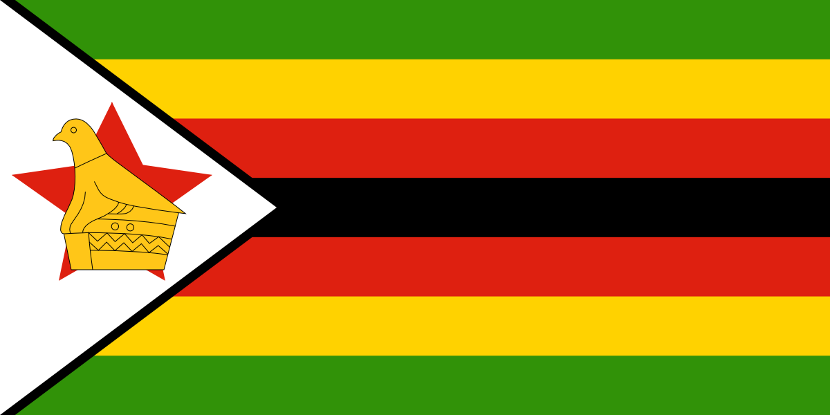 Imagen PNG de la bandera de Zimbabwe