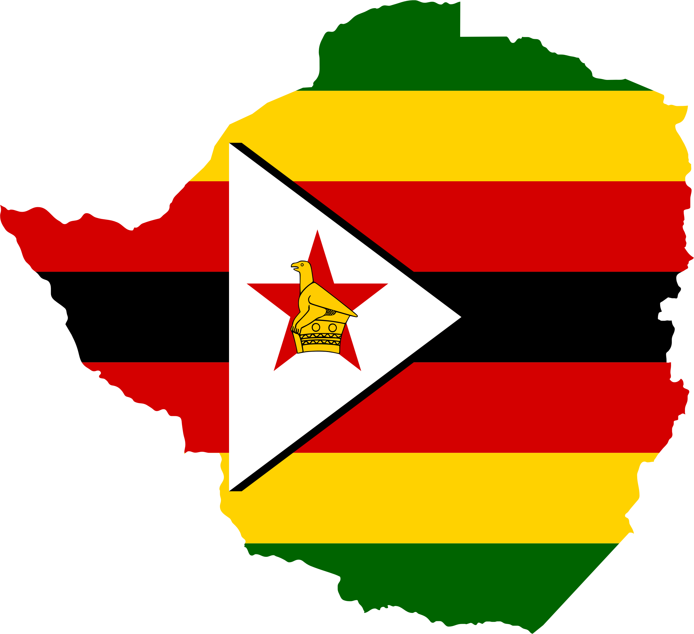 Simbabwe-Flagge transparente Bilder