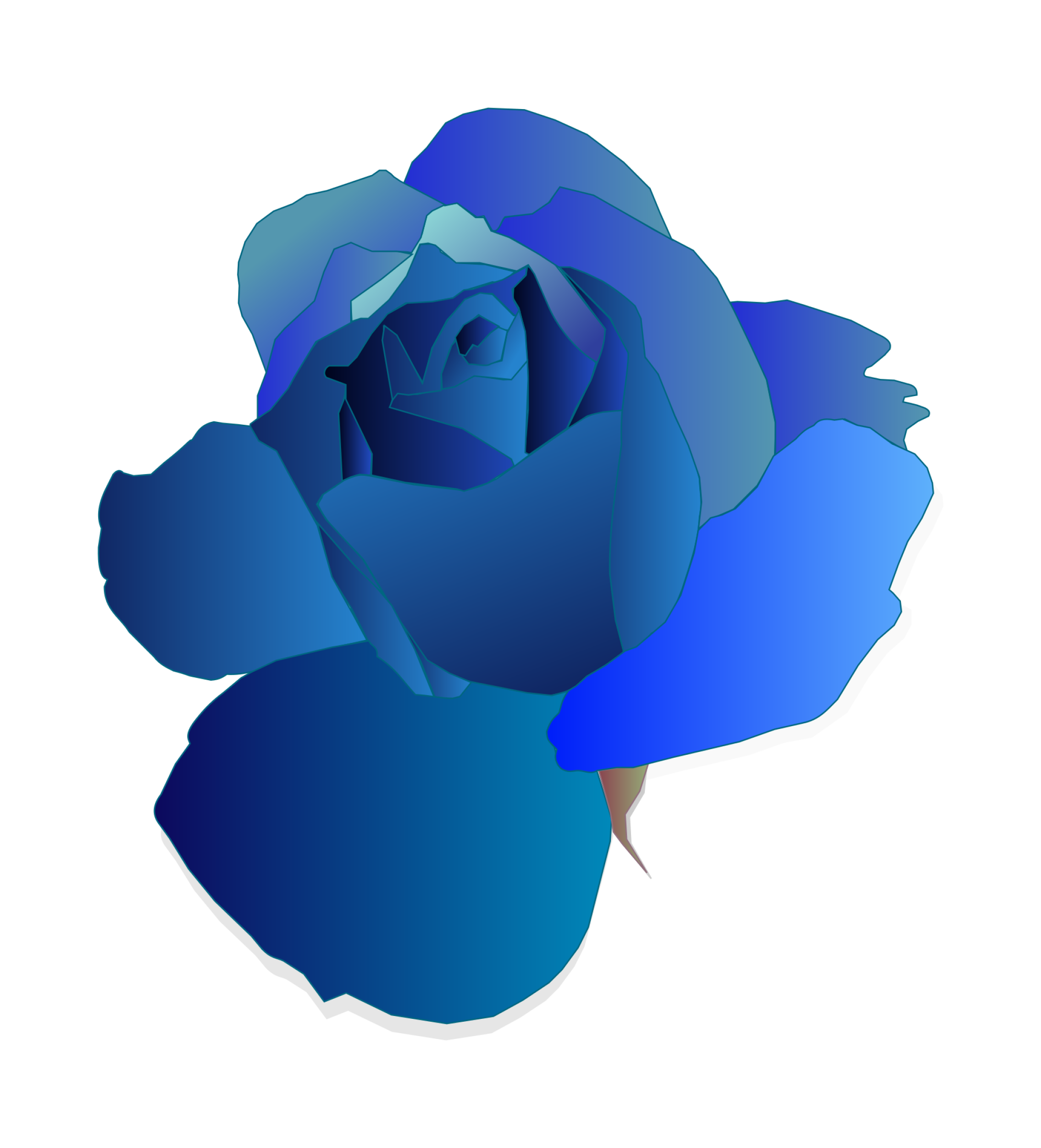 Blue Rose Gratuit PNG image