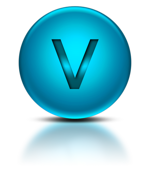 Blue V Logo PNG Download Image