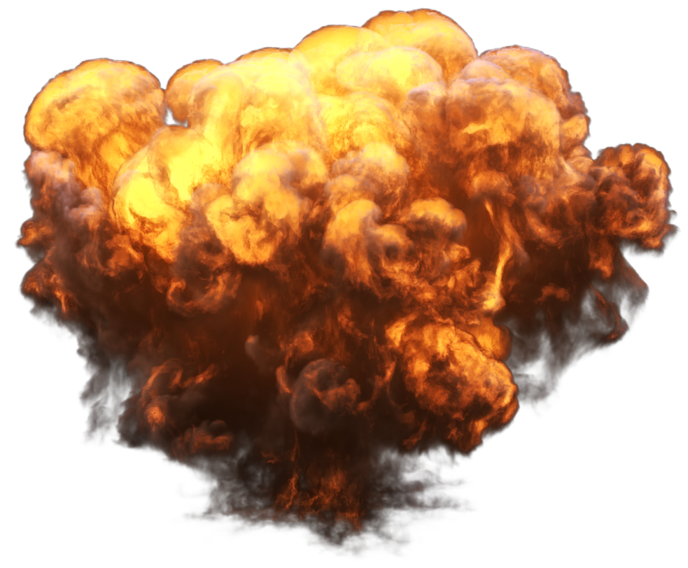 Bombe explodiert PNG-Bild