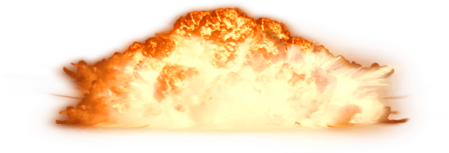 Bombe explodiert PNG-Foto