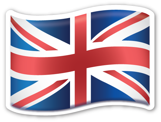 영국 국기 이모티콘 PNG 배경 이미지