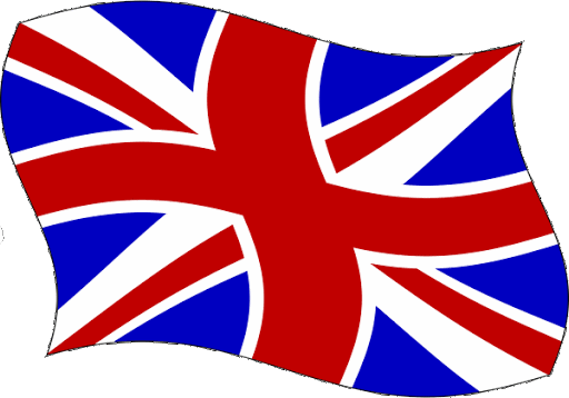 العلم البريطاني الرموز التعبيرية شفافة
