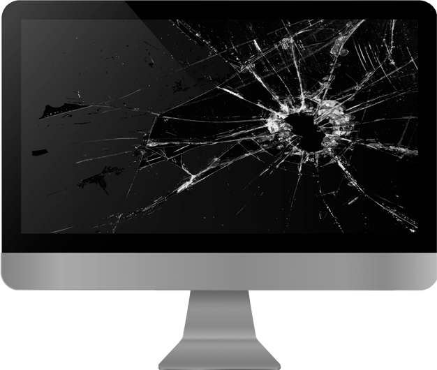 Defekter Bildschirm-PNG-Bild Transparenter Hintergrund