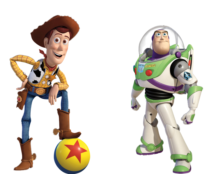 Buzz en Woody Download PNG-Afbeelding