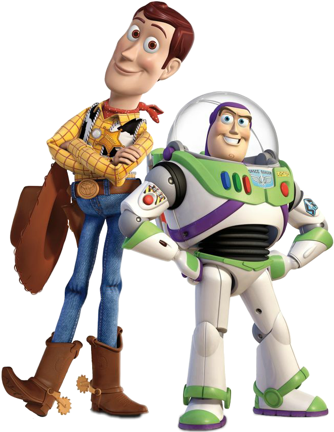 Buzz en Woody PNG-beeld Transparant