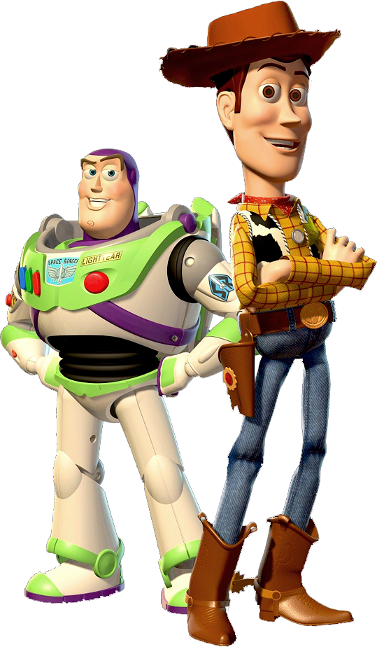 Buzz und Woody PNG-transparentes Bild
