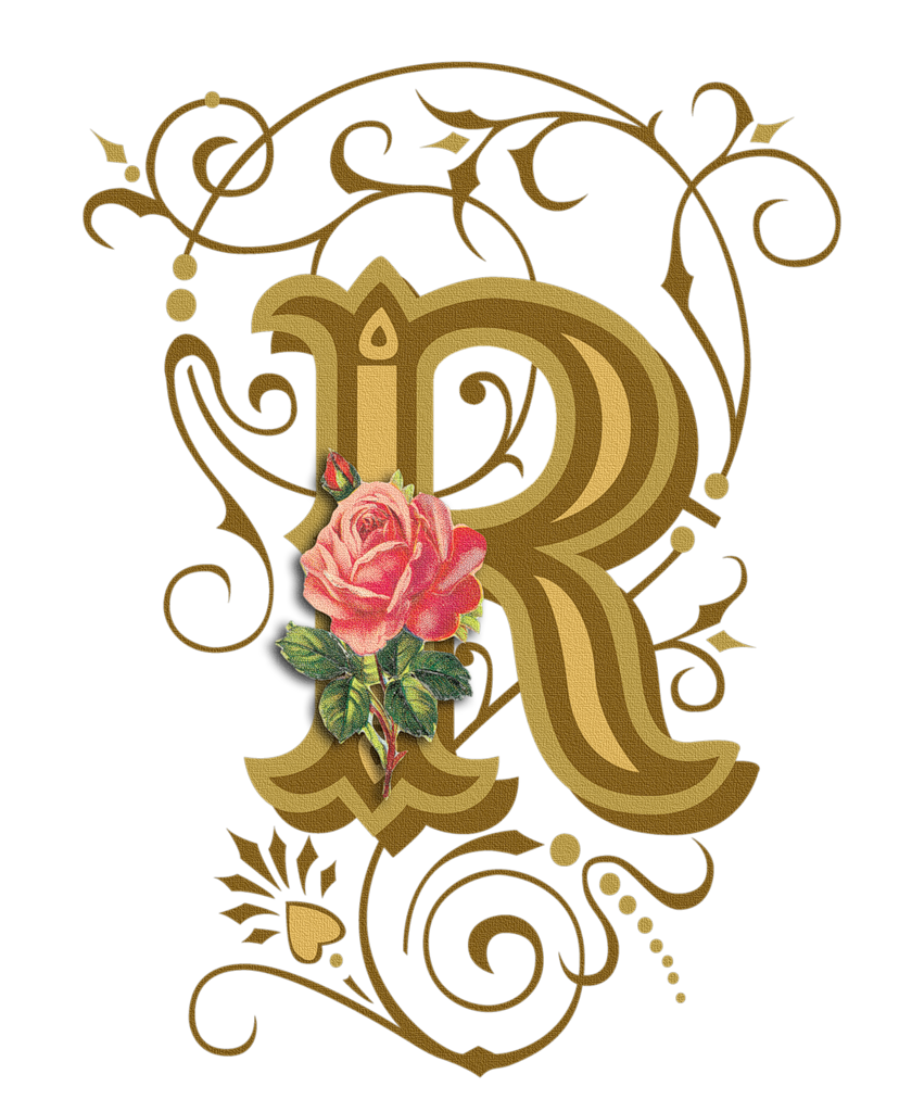Calligraphy Floral Letters PNG Pic