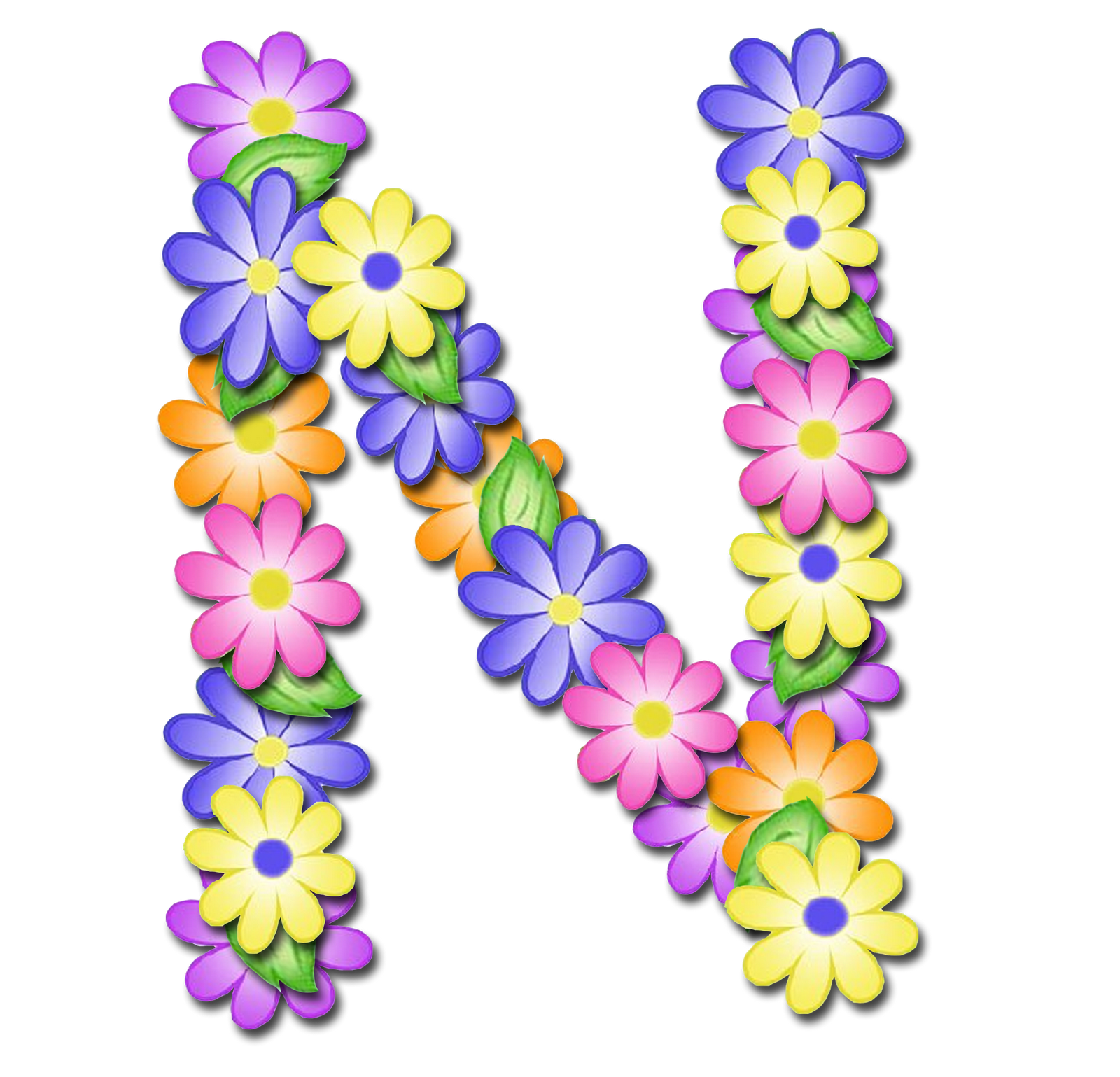 Calligraphy Floral Letters Transparent Images