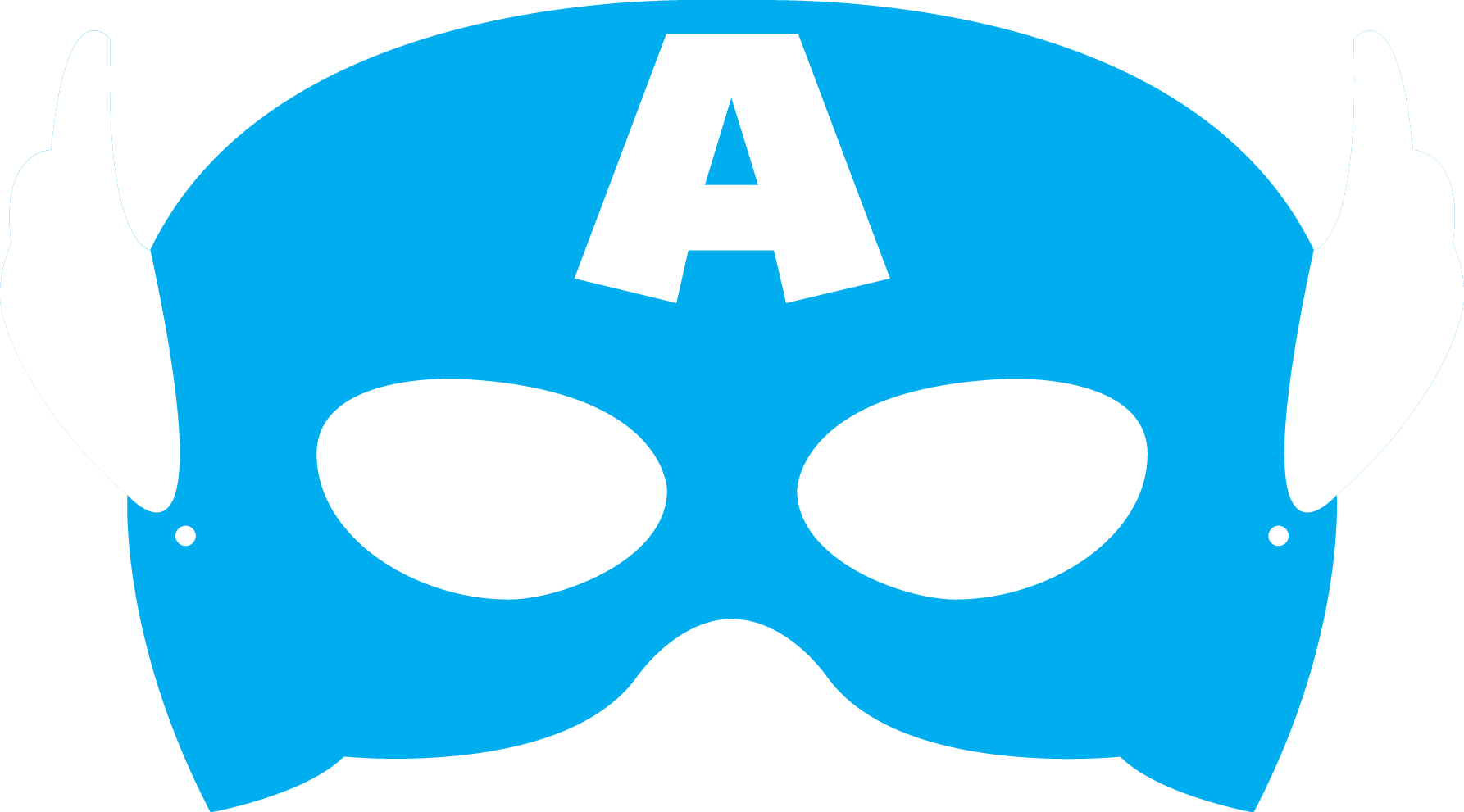 Captain America Mask Transparent Background PNG