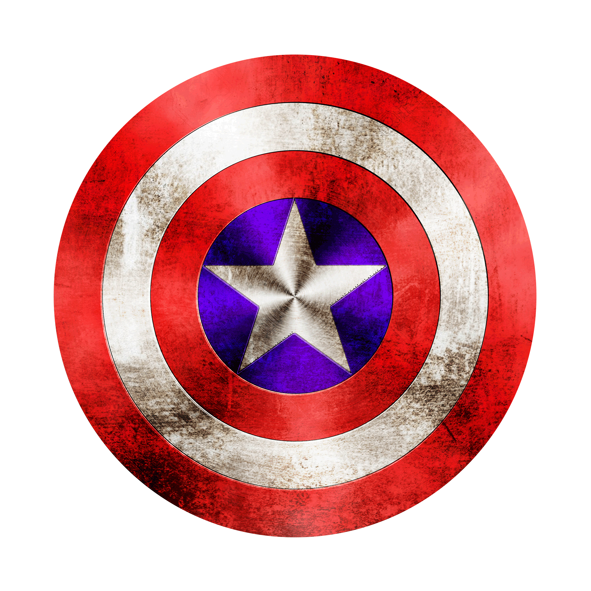 Captain America Shield Metal Unduh Gambar PNG